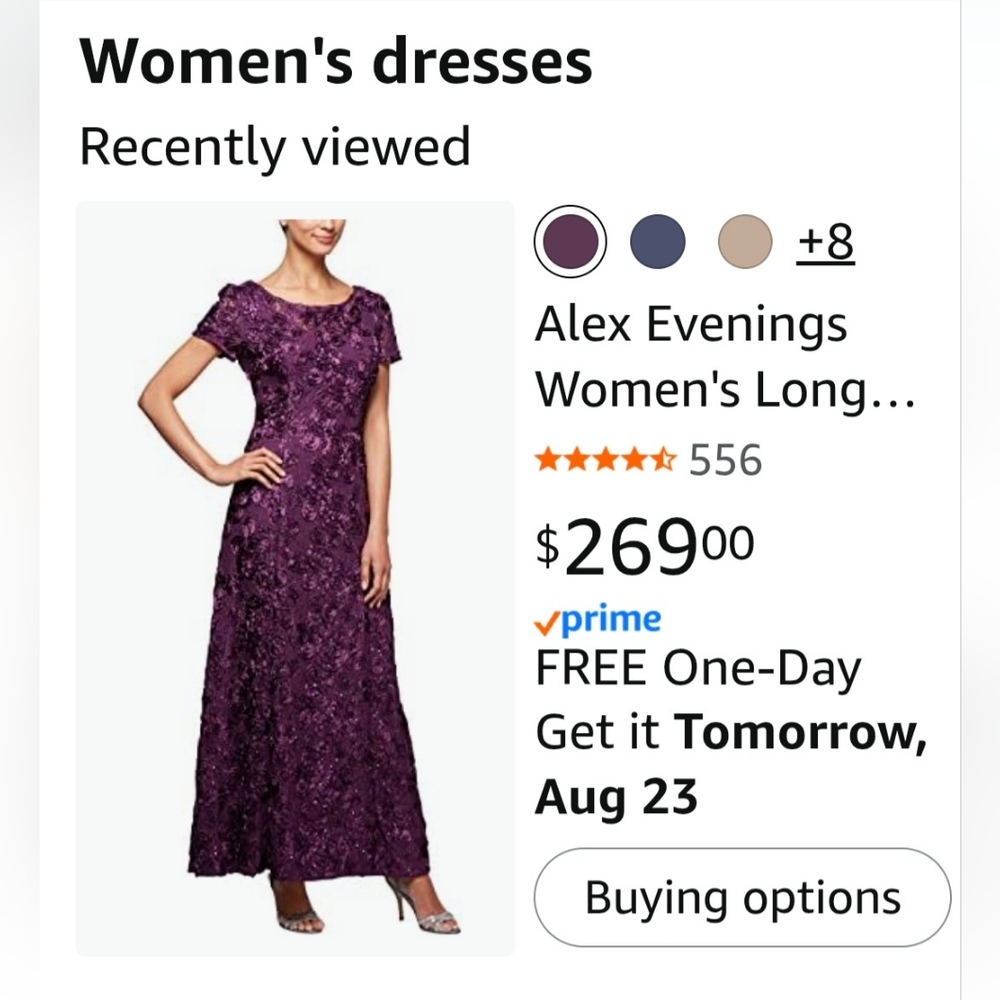 ALEX EVENINGS Beautiful Mother Of The Bride Dress